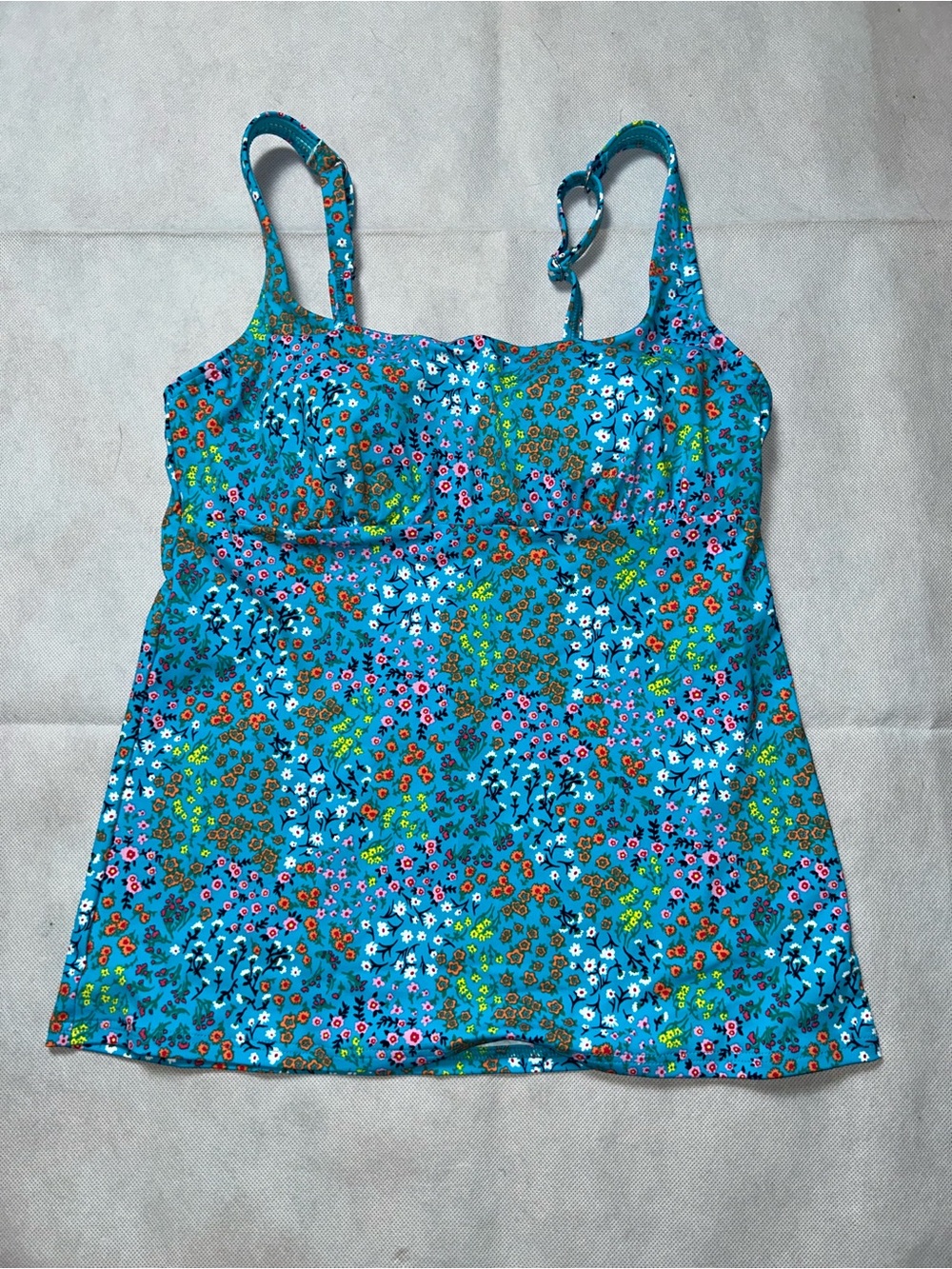 Lands End floral swim tankini size 4 NWT